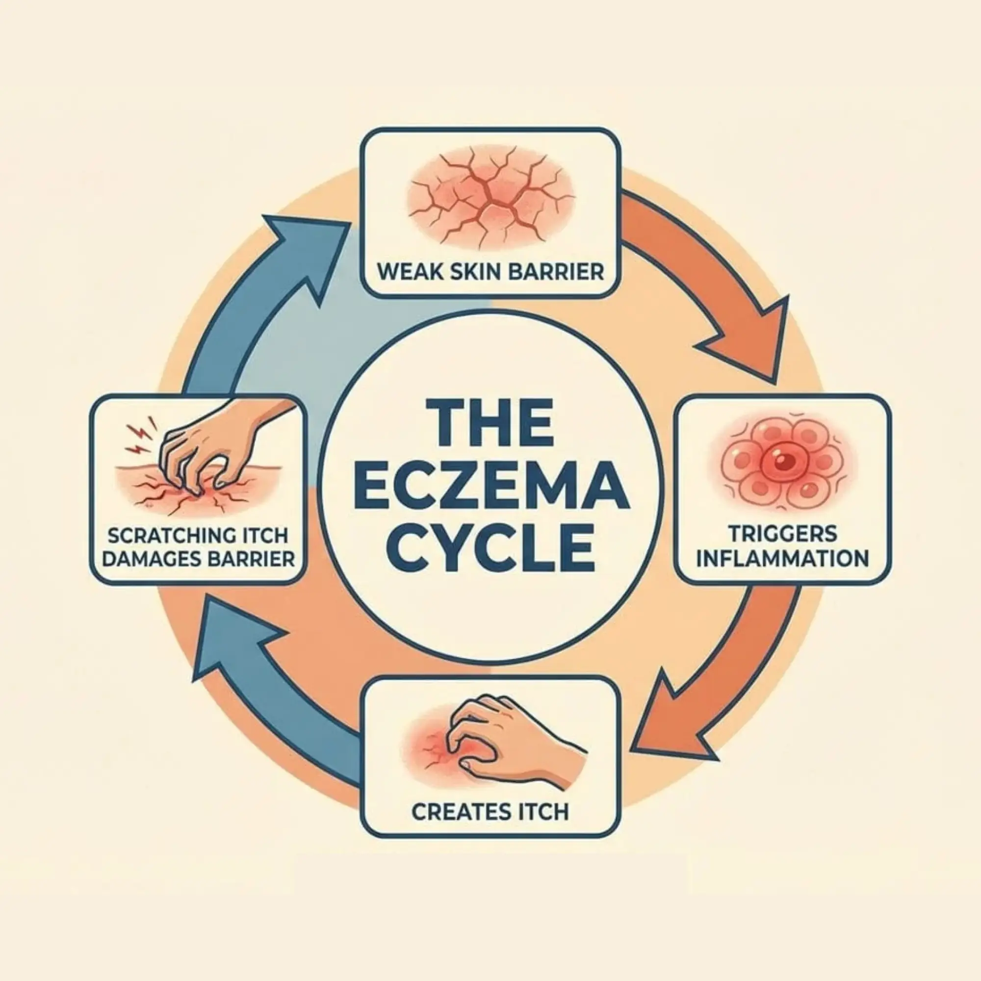 Stages of eczema